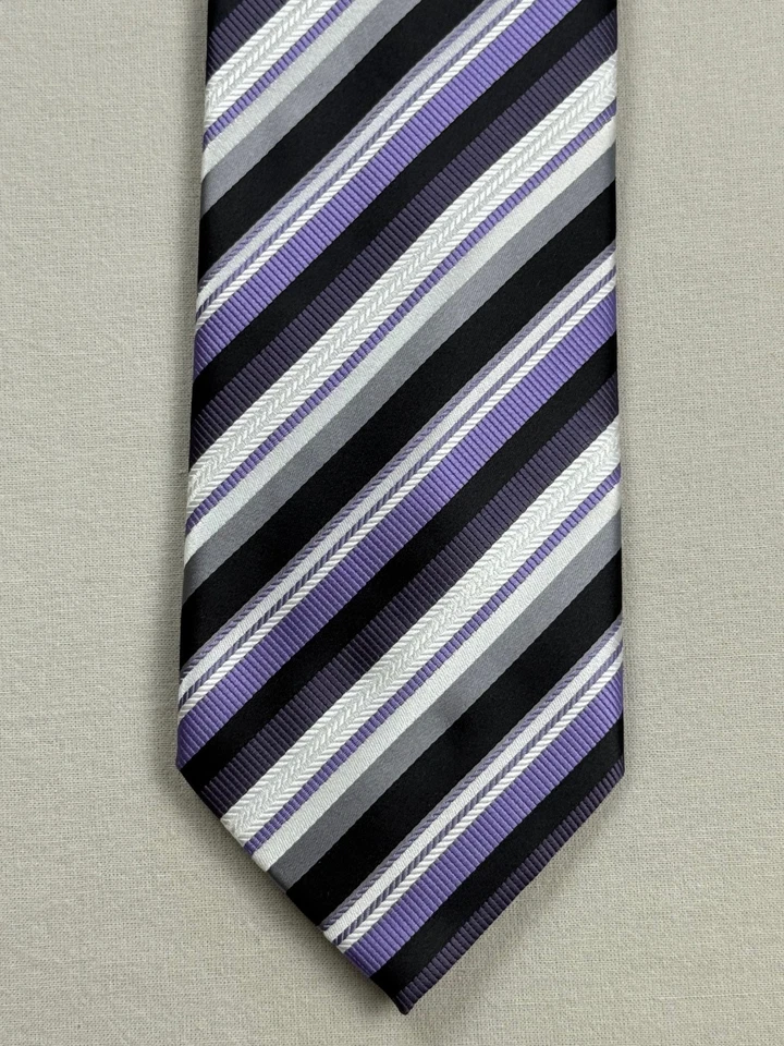 Corbata Alexander Julian Colores Hecha a Mano 100% Poliéster Hombre 57" Foto 2 de 4