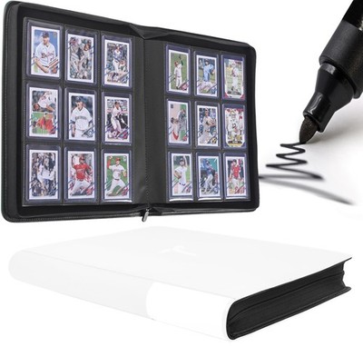 Top Loader Binder for Cards, 9 Pocket, Holds 360 Toploaders, Side Loading