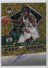 2021-22 Panini Mosaic Fast Break Gold Prizm 2/10 Robert Williams III Auto 0x5w