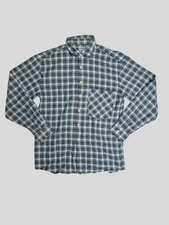 Manuel Ritz Pipo UK Medium 15.5" Collar Check Made In Italy Long Sleeve Shirt