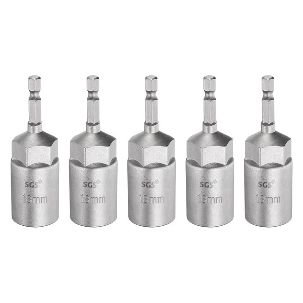 "5X Nussausdreher 18Mm 1/4\" 3.15\" Magnet FüR Sechskantschaft"-image