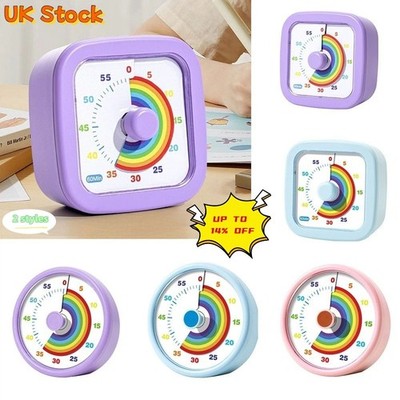60 Minuten visueller Timer Countdown Wecker Erwachsene Kinder Zeitmanagement-Tool UK