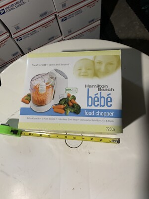 Hamilton Beach ''bebe'' Food Chopper, MOD 72602, New in the Box. 2 speed mincer 