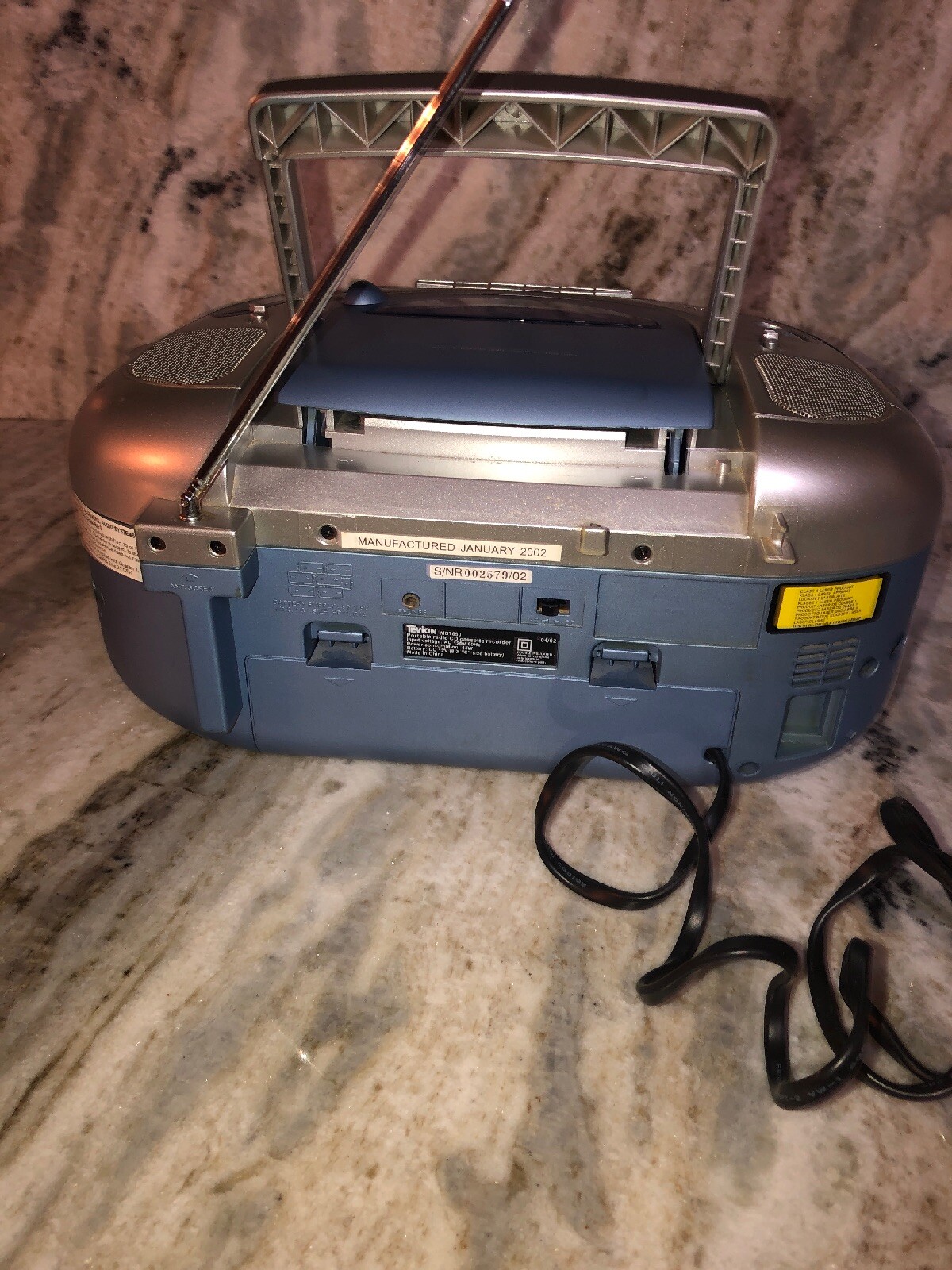 Tevion MD7650 AM/FM Cassette CD Boombox RARE VINTAGE COLLECTIBLE SHIPS