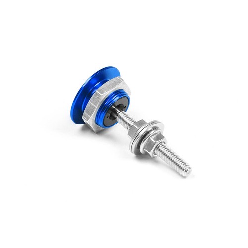 Sujetadores de liberación rápida de parachoques de aluminio de 2 piezas para guardabarros de maletero de coche tapa de escotilla azul - Imagen 4 de 6