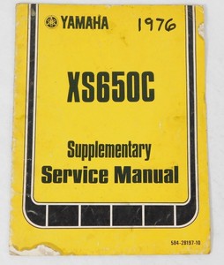 Genuine Yamaha Xs 650 C Supplement Supplementary Shop Service Manual Oem Booklet Ebay