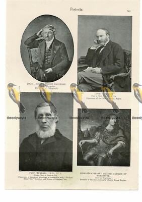 L J M Daguerre, Rayleigh, Tyndall, Somerset, Inventors, Book Illustration, 1895