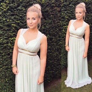 white dress formal plus size