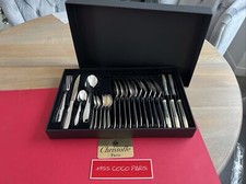 SET MENEGERE 24P DU BATEAU NORMANDIE CHRISTOFLE  ATLAS TTB MÉTAL ARGENTÉ;