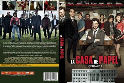 SERIE ESPAÑA, LA CASA DE PAPEL, 17 DVD IN 5 BOXES, 48 CAPIT,ESP-ING/SUBT 2017-21