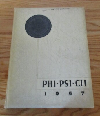 1957 Phi Psi Cli Elon College, Elon, NC Yearbook