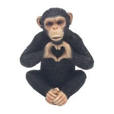 LEONARDO CHEEKY MONKEY LOVE HEART SHAPED HANDS ORNAMENT HOME DECOR