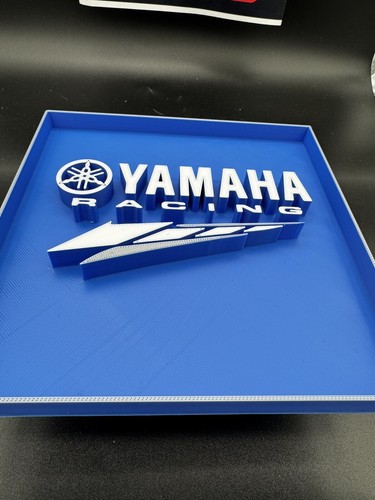 Yamaha Racing | 3D Printed Sign | Man cave - Bedroom - Games Room | 17cm X 17cm - Picture 5 of 5