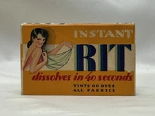 Instant Rit Dye Jet Black Unused Vintage