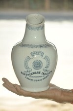 Vintage Fine 'Double Maw's Valved Earthenware Inhaler Ceramic Bottle, England