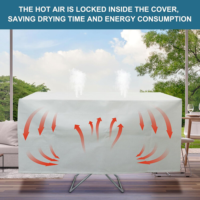 Winged Heated Clothes Airer Drying Cover Helps To Speed Up Drying Time For Less eBay