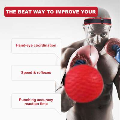 Boxing Reflex Ball Set, Beginner Punching Reflex, Boxer Training Tool, Fun Workout Accessory For Beginners & Professional Boxers, Speed & Accuracy Training, Portable & Easy To Use - Foto 6
