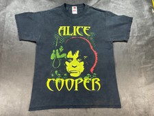 2004 ALICE COOPER Medium Shirt Distressed faded 2 sided VTG Rock N Roll Concert