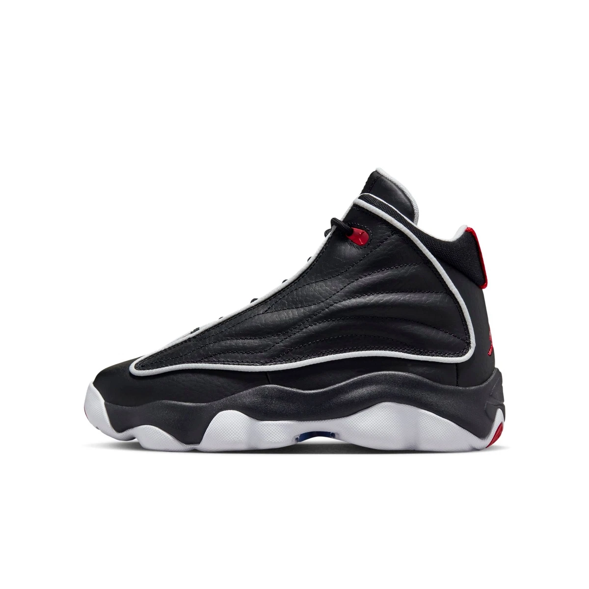 Size 6.5Y - Nike Air Jordan Pro Strong (GS) Black Red DC7911-006 Air Jordan Pro Strong Bred Black Sneakers, Size 5Y / 6.5W  main image 2