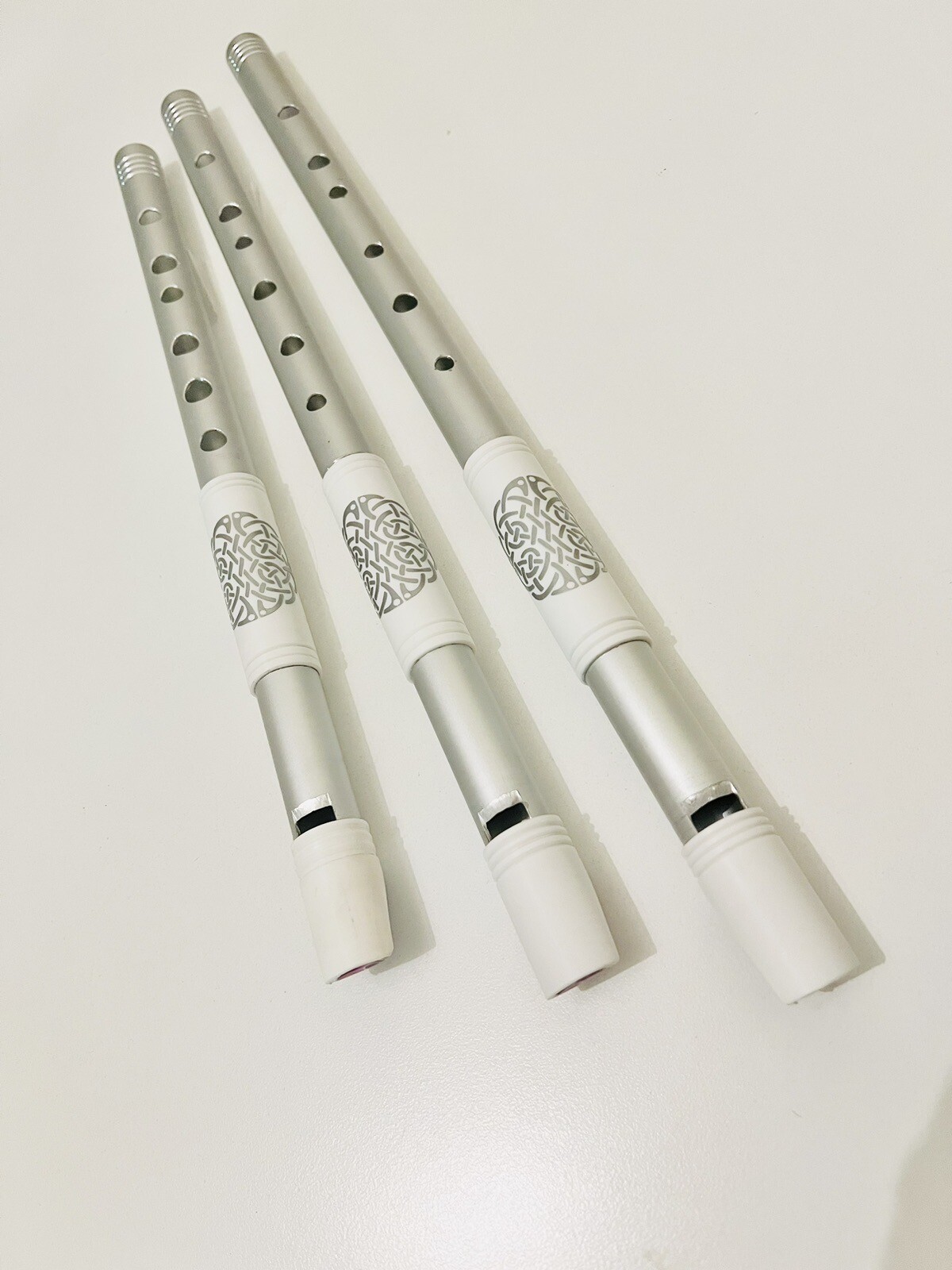 Custom Set A, Bb, & C Irish Tin Penny Whistles Handcrafted  By Nick Metcalf