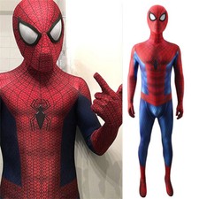 Upgraded Comic TASM 2 Spider-Man Jumpsuit Cosplay Bodysuit Costume Halloween US