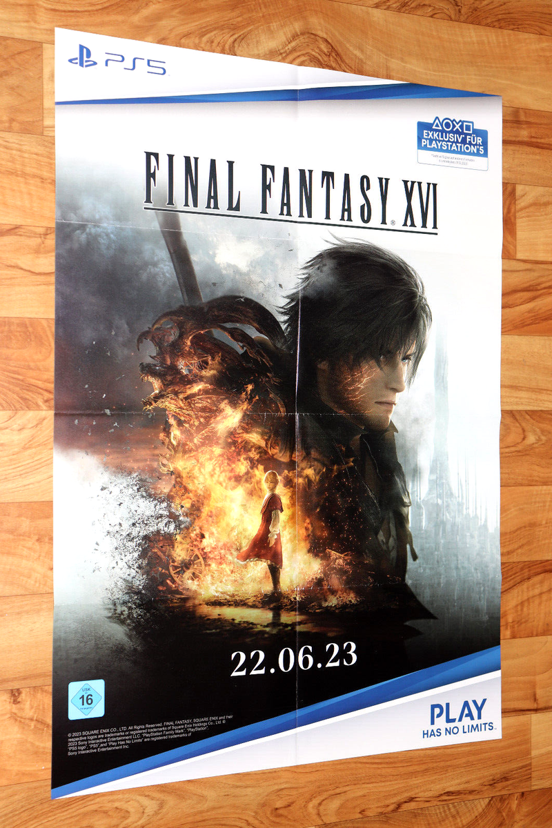 非売品】FINAL FANTASY 16 ポスター Final Fantasy XVI 16 Very Rare