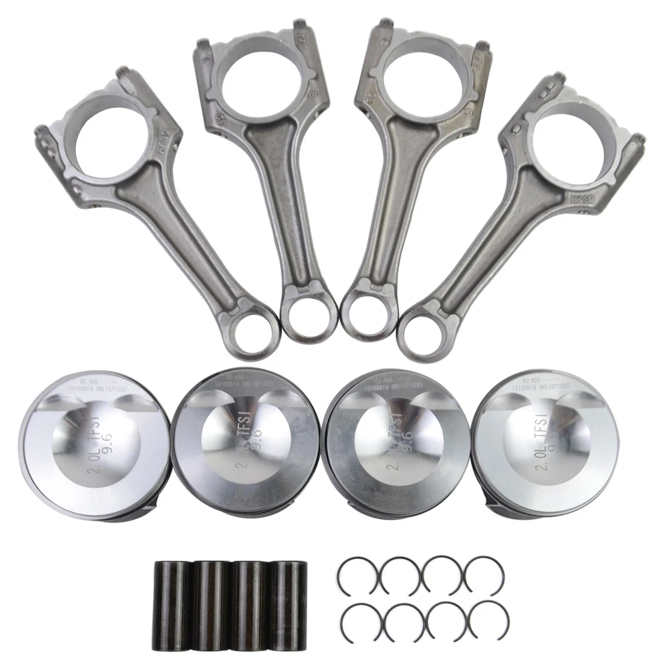 Juego de 4 anillos de pistón y bielas Φ23 mm aptos para AUDI A4 Q5 VW Jetta CC 2.0T Foto 3 de 4