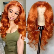 UNice Malaysian Ginger Orange Body Wave 13X4 Lace Front Human Hair Wig for Women