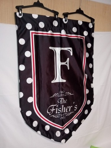 THE FISHER'S Personalized Surname Last Name Garden Yard Flag Banner 25" x 38" - 第 2/7 張圖片