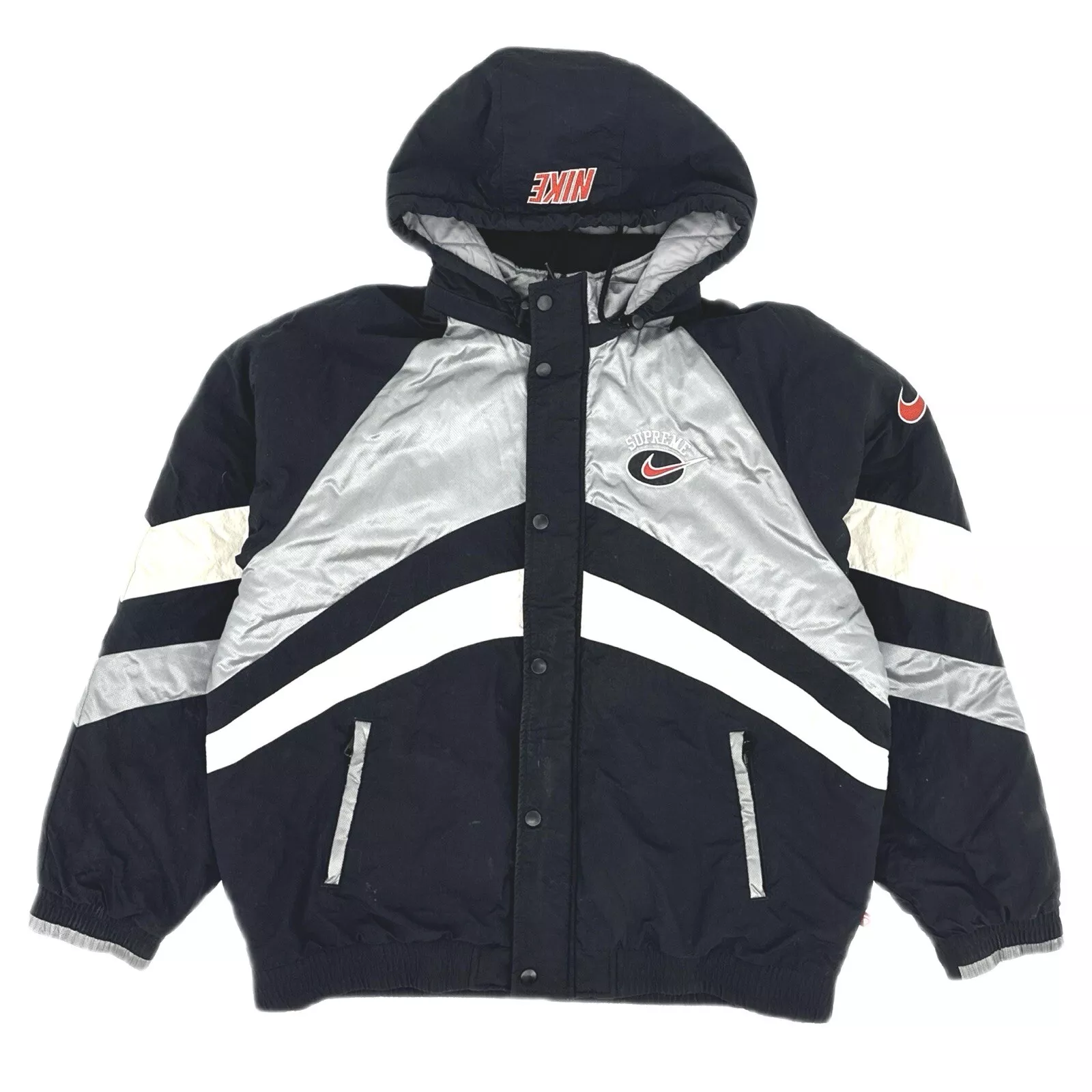Veste de sport à capuche Supreme Nike argent taille L SS19 occasion