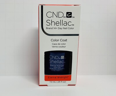 CND Shellac UV Gel Polish  Eternal Midnight .25oz