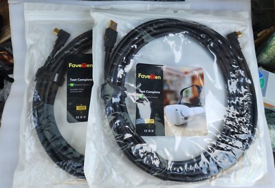 Lot Of 2 PC VR Link Cable for VR Headset - 16ft/5m - USB to USB C - Black   