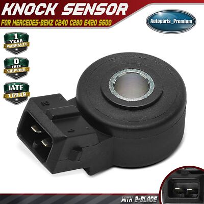 Ignition Knock Detonation Sensor for Mercedes-Benz C240 C280 E420 S600 2-Blade