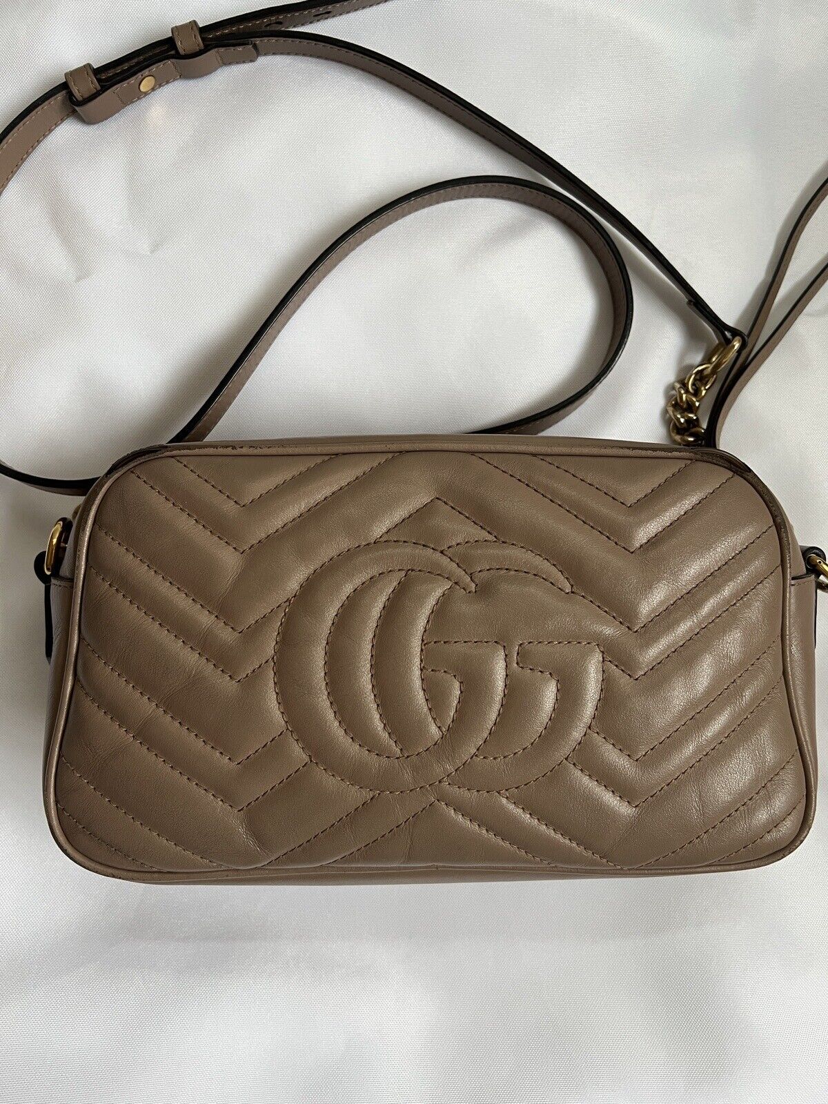 Authentic GUCCI Small Marmont Handbag in Dusty Pi… - image 6
