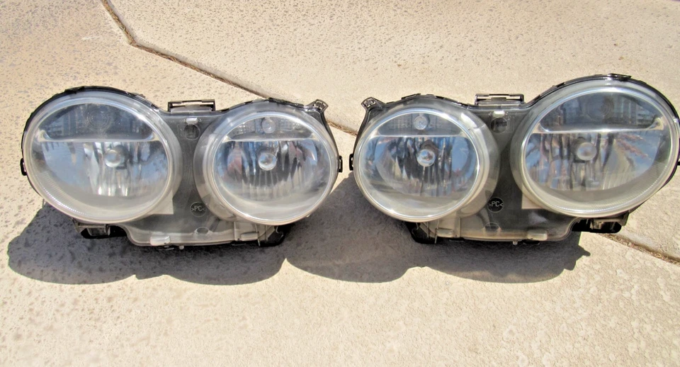 04-07 Faros halógenos Jaguar XJ8 XJR con lentes transparentes restauradas probados a diestros y diestros Foto 2 de 4