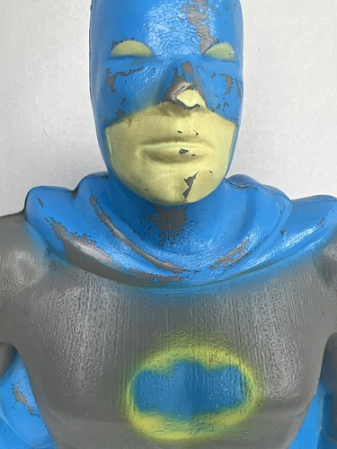 1966 Transogram Batman Bank Rare Toy Hard to Find 19” Tall blow mold - Picture 13 of 24