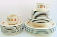 Studio Nova Aztec Design Timberline Oven to Table plates soup bowls cups saucer 
