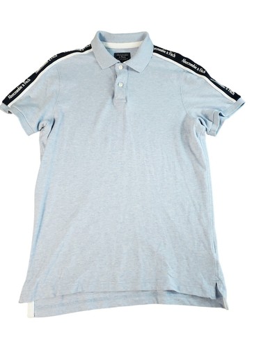 Abercrombie & Fitch Polo Shirt Men Large Spell Out Logo - Picture 2 of 7