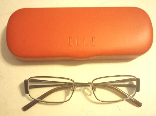 Elle Eyeglasses Frames EL13301 51[]19-135mm Brown With Elle Hard Case 