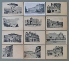NAPLES city. Twelve vintage postcards early 1900, untraveled.