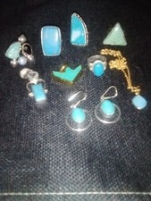 ARIZONA SLEEPING BEAUTY TURQUOISE 9 PIECE JEWELRY BUNDLE SET