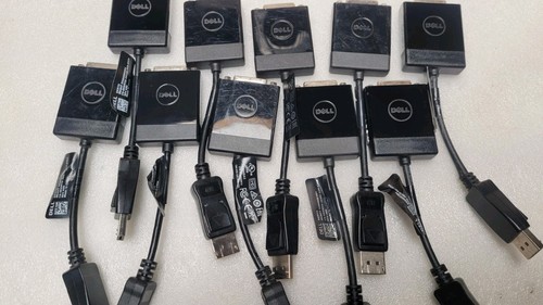 Lot of 10 GENUINE DELL Display Port DP to DVI Adapter KKMYD 0KKMYD DANARBC084