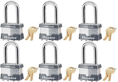 new Master Lock 1KALF 2246 set of 6 keyed alike