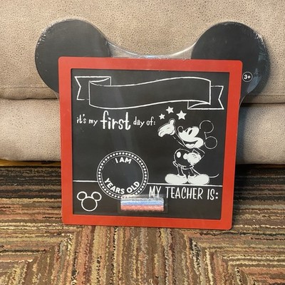 Mickey Mouse Chalkboard My First Day of School  Back To School  baby shower gift