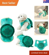 Warm Flannel Pet Turtle Costume for Small Dogs and Cats - Halloween Ready Size L
