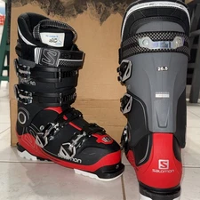 Salomon X Pro 80 Energyzer Men's Ski Boots Size 26.5 Black Red Downhill