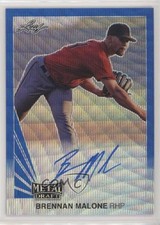 2020 Leaf Metal Draft Blue Wave 11/20 Brennan Malone #LT-BM1 Auto 4z8