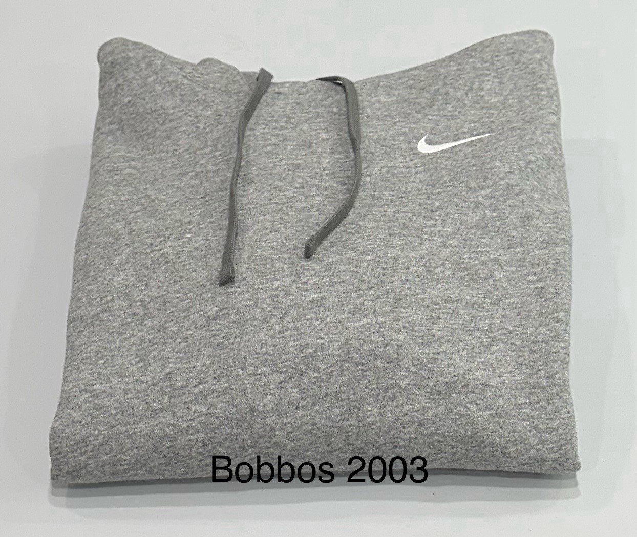 Nike Men's Kangaroo Pocket Fleece Pullover Hoodie, Gray, Size L