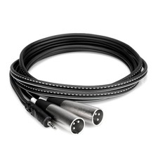 Hosa CYX-403M Stereo Breakout 3.5mm TRS to Dual XLR3M, 3 m