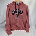 Authentic Oxford University arch college seal hoodie sweatshirt medium Pink